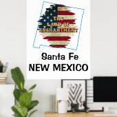 Custom New Mexico state Poster (Bureau à domicile)