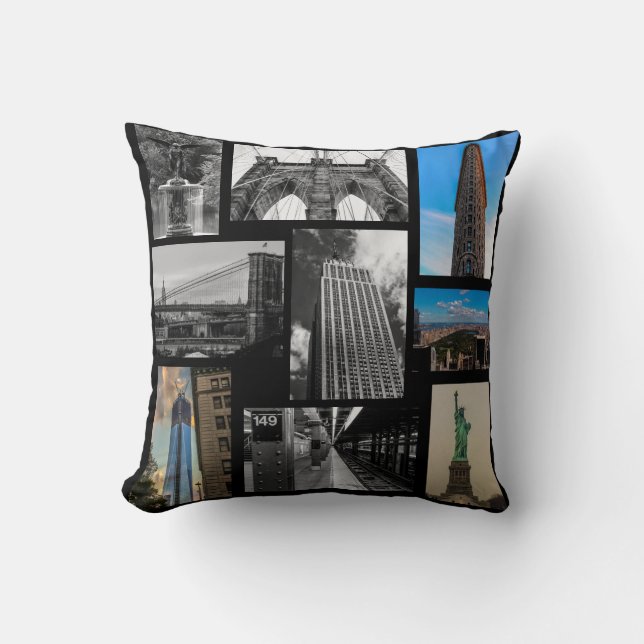 Custom New York City Photo Pillow Kussen (Voorkant)