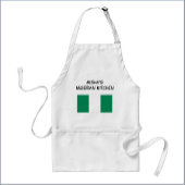 Custom Nigerian Flag White and Green Standaard Schort