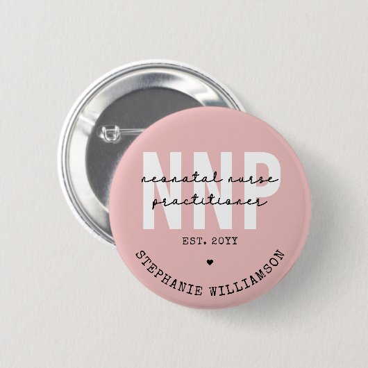 Custom NNP Neonatale Verpleegkundige Practitioner Ronde Button 5,7 Cm (Voorkant /achterkant)
