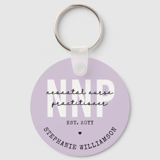 Custom NNP Neonatale Verpleegkundige Practitioner Sleutelhanger (Voorkant)