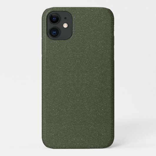 Custom Noise-Effect Moss Green iPhone 11 Hoesje (Achterkant)