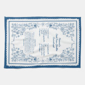 Custom Nonna’s Recipe Keepsake Tea Towel Theedoek (Horizontaal)