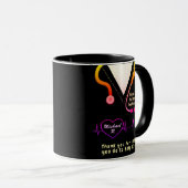 Custom Nurse Bedankt Rainbow Mok (Voorkant rechts)