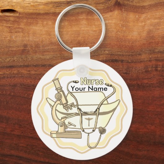 Custom Nurse Collage Sleutelhanger (Voorkant)