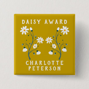 Custom Nurse Daisy Award Vierkante Button 5,1 Cm