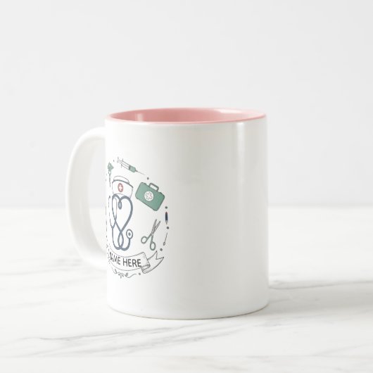 Custom Nurse Gift Mug (Devant gauche)