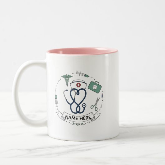 Custom Nurse Gift Mug (Gauche)