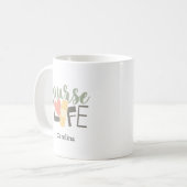 Custom Nurse Name Mug | Nursing Gift for RN, LPN  (Devant gauche)