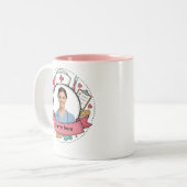 Custom Nurse Photo Mug with Name (Devant gauche)