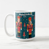 custom nutcracker 5 face photo Mug coffee cup (Gauche)