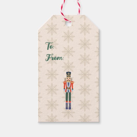 Custom Nutcracker Name Illustration Cadeaulabel (Voorkant)