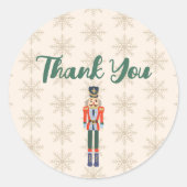 Custom Nutcracker Name Illustration Ronde Sticker (Voorkant)