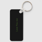 Custom NZ Greenstone Pounamu Twist Gift Sleutelhan Sleutelhanger (Achterkant)