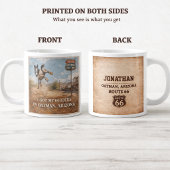 Custom Oatman Donkey Route 66 Centennial Gift Extra Grote Beker
