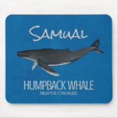 Custom Ocean Whale gepersonaliseerd Muismat (Voorkant)