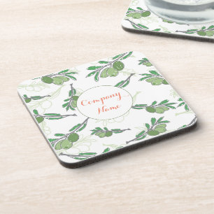Custom Olive Tree Logo Beverage Coaster Custom Bier Onderzetter