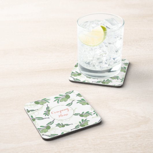 Custom Olive Tree Logo Beverage Coaster Custom Bier Onderzetter (Rechterzijde)
