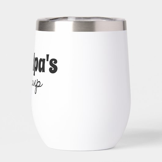 Custom Opa's Sippy Cup Wijn Tumbler (Achterkant)