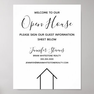 Custom Open House Real Estate Company Poster