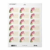 Custom Orchid Address Labels (Full Sheet)