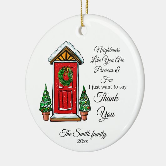 custom ornament for neighbor couple - families (Links)