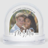 Custom Our First Christmas As Mr. & Mrs. Sneeuwbol (Achterkant)