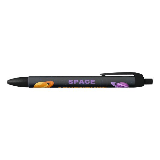 Custom Outer Space Adventure Pen Black Ink  (Bovenkant)
