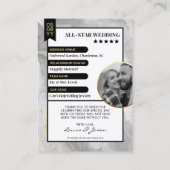 Custom paar trading Kaart, bruiloft dank u Contactkaartje (Achterkant)