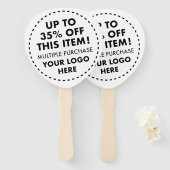 Custom Paddle Hand Fans 35% OFF Bulk Kopen Korting Handwaaier (Voorkant en achterkant)