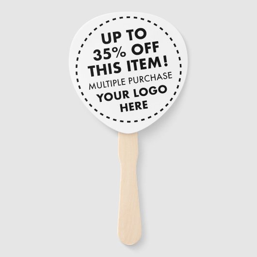 Custom Paddle Hand Fans 35% OFF Bulk Kopen Korting Handwaaier (Achterkant)