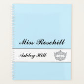 Custom Pageant Crown Notitieboek Planner (Voorkant)