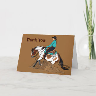 Custom Paint Reining Horse Kaart