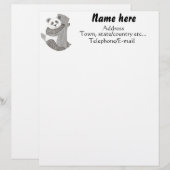 Custom Panda Beer Letterhead Briefhoofd (Voorkant / Achterkant)
