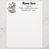 Custom Panda Beer Letterhead Custom Briefhoofd (Voorkant)