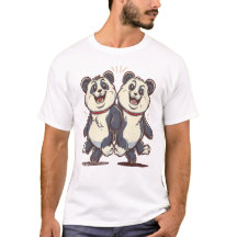 Custom Panda Dog T-shirts