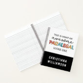 Custom Paralegal Geweldige Legal Assistant Funny Notitieboek (Binnen)