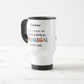 Custom Paralegal Geweldige Legal Assistant Funny Reisbeker (Voorkant links)
