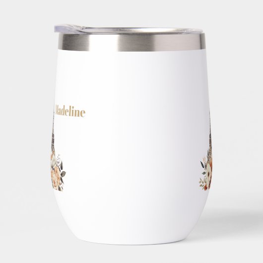 Custom Paris Eiffel Tower Beautiful Floral (Droite)