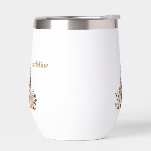 Custom Paris Eiffel Tower Beautiful Floral (Gauche)