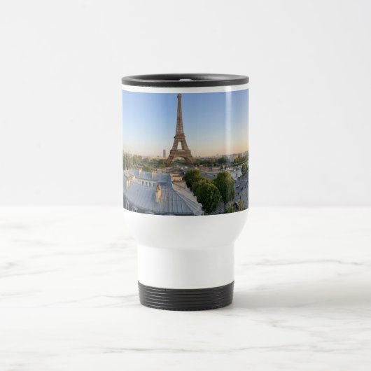 Custom  Paris panoramic skyline Travel  Mug (Centre)