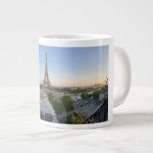 Custom Paris Panoramic Skyline View Eiffel Tower Extra Grote Beker (Voorkant rechts)