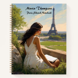 Custom Paris Sketch Travel Notitieboek Dagboek