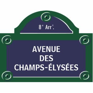 Custom Paris Street Sign Fotobeeldje Magneet