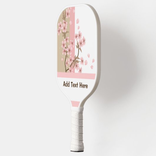 Custom Pastel Bloemen Pickleball Paddle (Links)