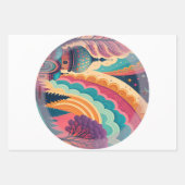 Custom Pastel Dome Dream Wrapping Set (3 vellen) Inpakpapier Vel (Voorkant)