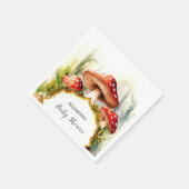 Custom Pastel Mushroom Baby shower Servet (Hoek)