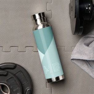 Custom Pastel Seafoam Mint Blauwgroen Jade Green Waterfles