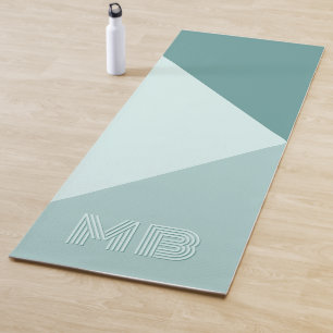 Custom Pastel Seafoam Mint Blauwgroen Jade Green Yogamat