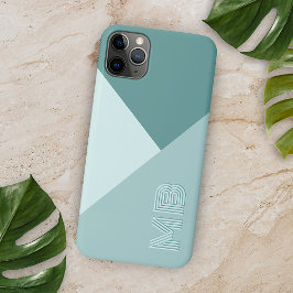 Custom Pastel Seafoam Seaglass Mint Blauwgroen Gro iPhone 11 Pro Max Hoesje